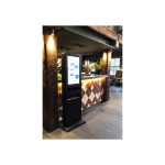 Free standing mobile phone charging kiosk with 32" informational display