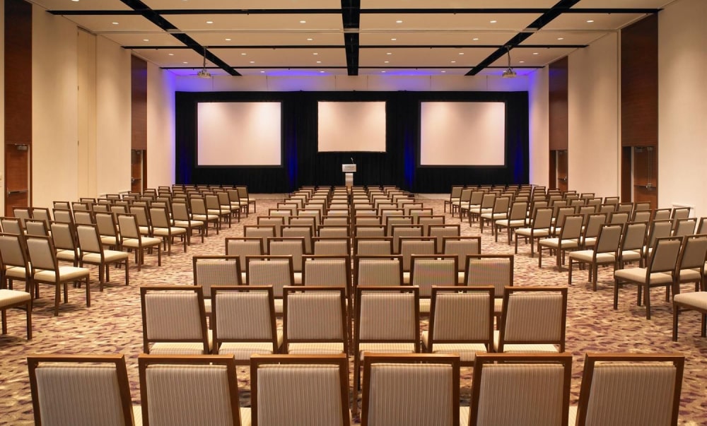 Theatre style meeting room layout